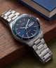 TW2Y94100 Waterbury Heritage Automatic 39mm Stainless Steel Bracelet Watch Campaign Key Silhouettes (Beauty shots) Image