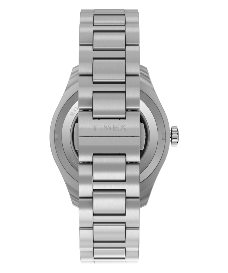 TW2Y94300 Pan Am® x Timex® Waterbury Automatic GMT 41.5mm Stainless Steel Bracelet Watch
 Strap Image