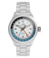 TW2Y94600 Pan Am® x Timex® Waterbury GMT 41mm Stainless Steel Bracelet Watch Primary Image