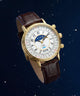 TW2Y99000 Timex 1990 Moon Phase and Calendar Dial Reissue 37mm Leather Strap Watch Campaign Key Silhouettes (Beauty shots) Image