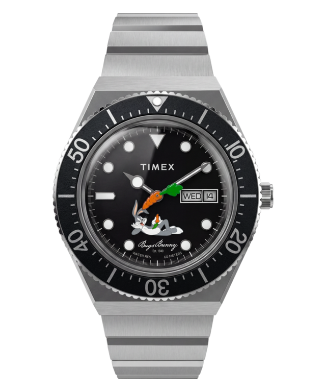 TW2Y99200 Looney Tunes Bugs Bunny x Timex M79 Automatic Signature Edition 40mm Stainless Steel Bracelet Watch Primary Image