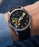 TW2Y99300 Looney Tunes Marvin the Martian x Timex Easy Reader® 38mm Leather Strap Watch Primary Wrist Image