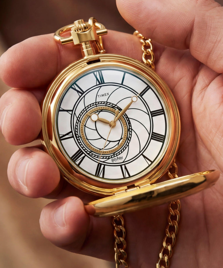 TW2Y99600 Harry Potter x Timex Time Turner 48.5mm Stainless Steel Pocket Watch Primary Wrist Image