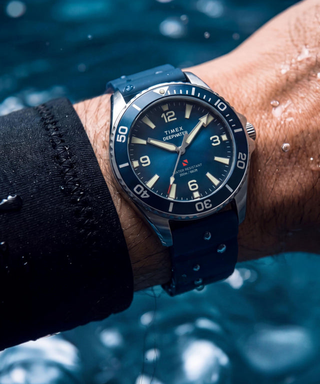 TW3A01900 Deepwater Arctic 200 40.5mm HNBR Synthetic Rubber Strap Watch Primary Wrist Image