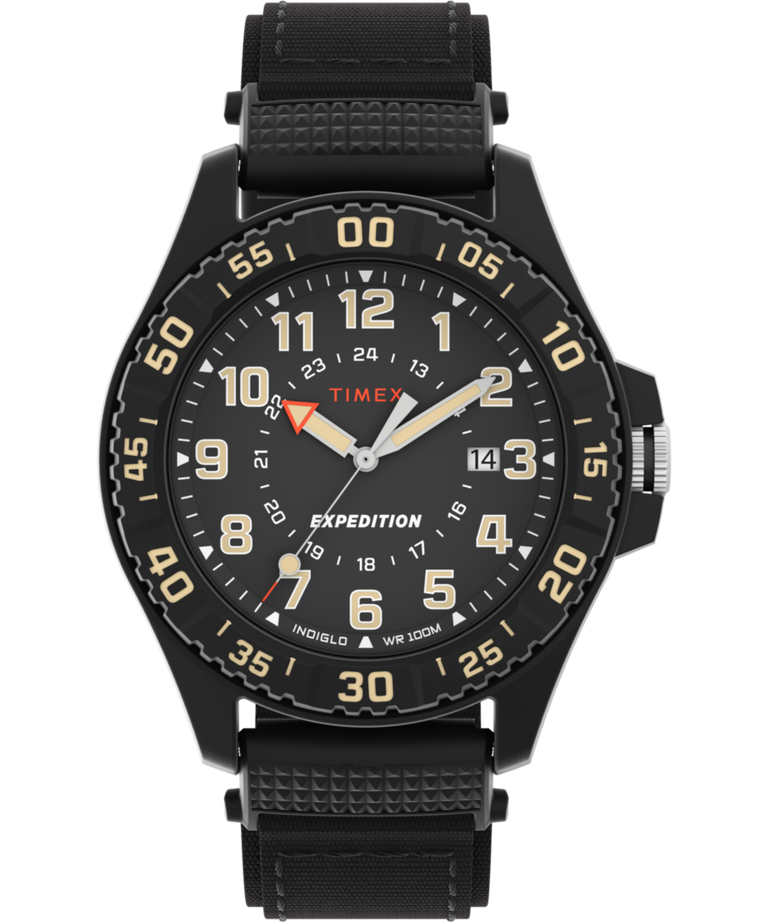 Expedition® Acadia Rugged 42mm Mixed Material Fabric Strap Watch Expedition® Acadia Rugged 42mm Mixed Material Fabric Strap Watch