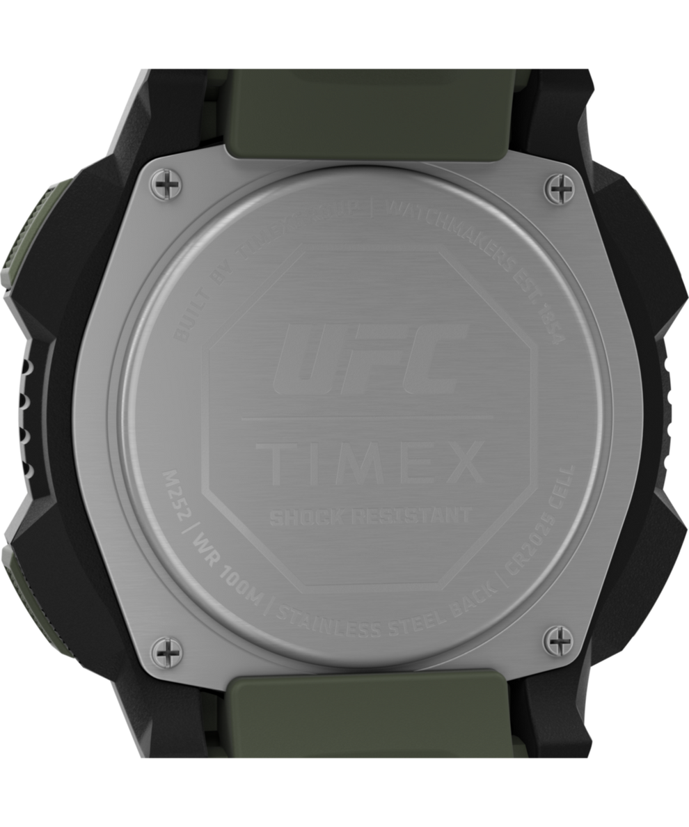 TW4B27500 Timex UFC Core Shock 45mm Resin Strap Watch Caseback Image