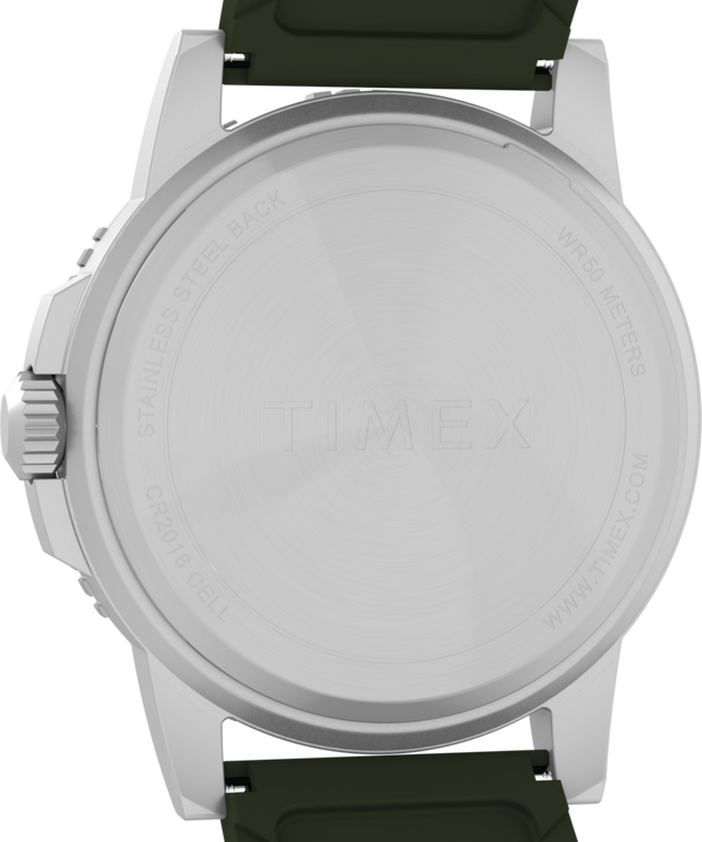 TW4B32100 Expedition Ridge 43mm Silicone Strap Watch Caseback Image