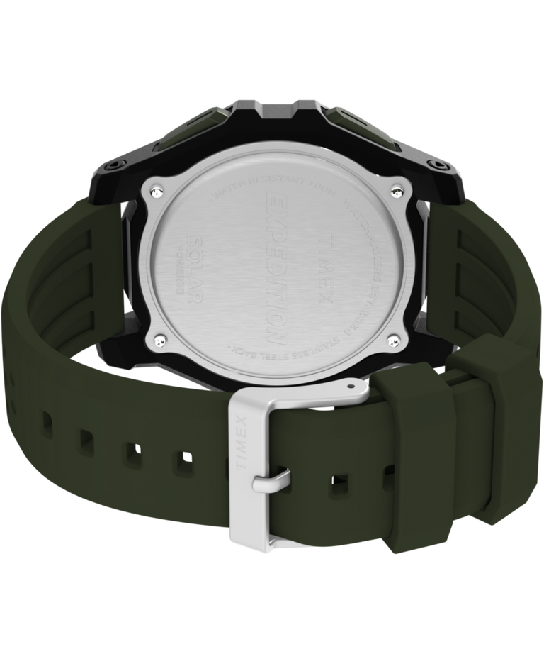 TW4B33700 Expedition Ridge Solar 49mm Silicone Strap Watch Caseback with Attachment Image