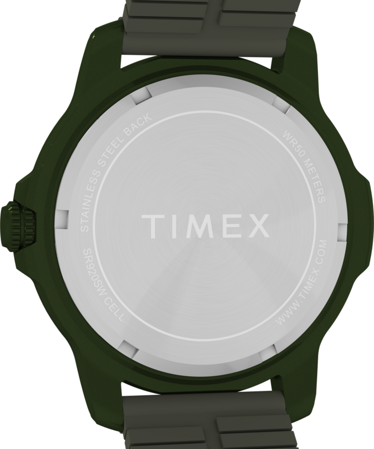 TW4B34700 Expedition® Timber 42mm Silicone Strap Watch  Caseback Image