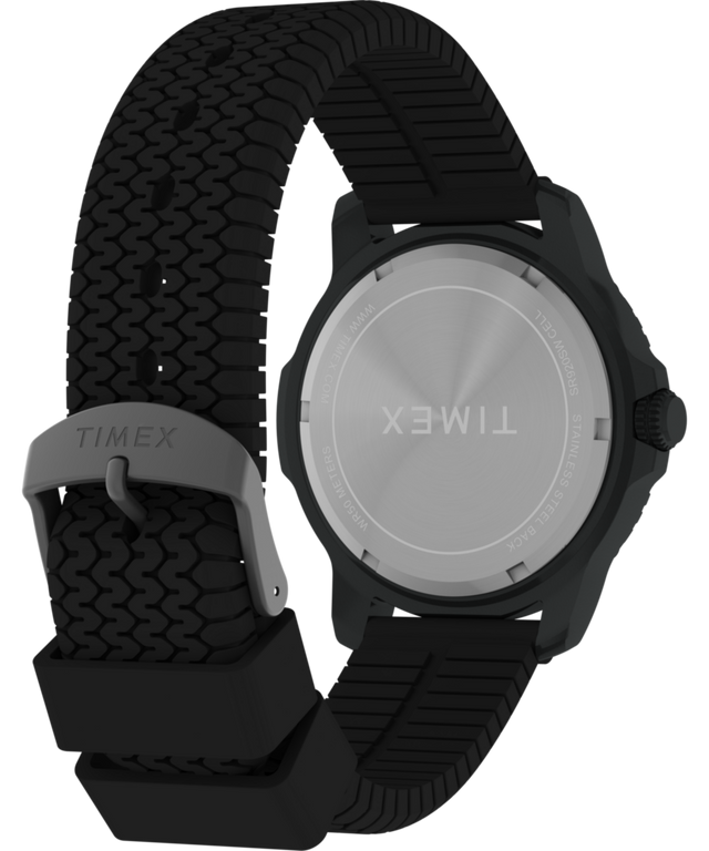 TW4B34800 Expedition® Timber 42mm Silicone Strap Watch  Caseback with Attachment Image