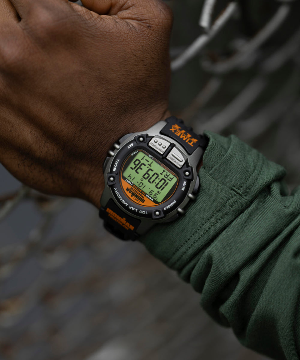 TIMEX® IRONMAN® Flix 100 Lap 42mm PU Strap Watch - TW5M63200