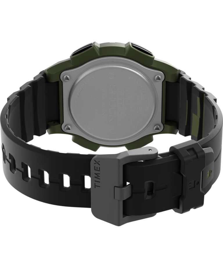 TW5M64900 TIMEX® IRONMAN® Shock Endure 42mm Resin Strap Watch Caseback with Attachment Image