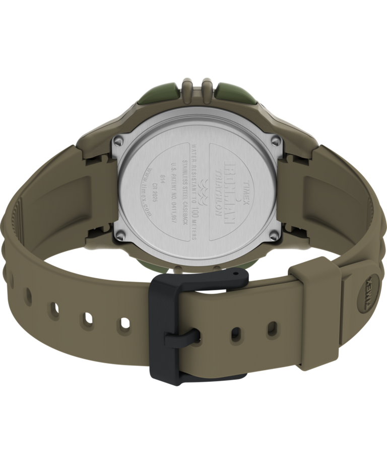 TW5M68700 Huckberry x TIMEX® IRONMAN® Flix 100 Lap 42mm Resin Strap Watch Caseback with Attachment Image