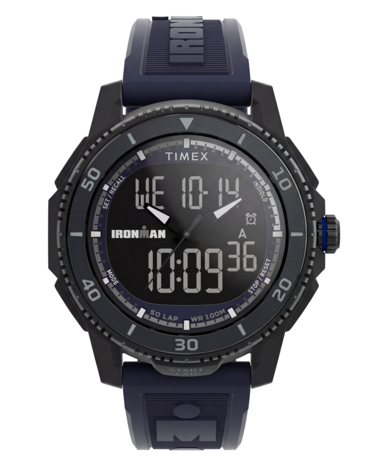 TW5M74100 TIMEX® IRONMAN® Adrenaline 46.5mm Resin Strap Watch Primary Image