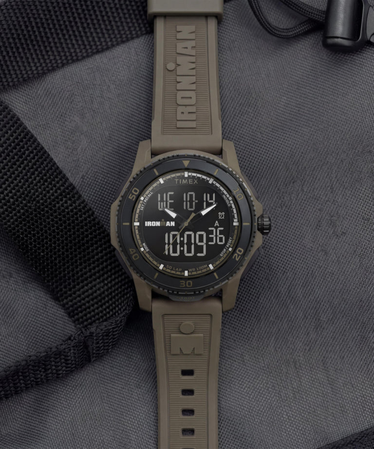 TW5M74200 TIMEX® IRONMAN® Adrenaline 46.5mm Resin Strap Watch Campaign Key Silhouettes (Beauty shots) Image