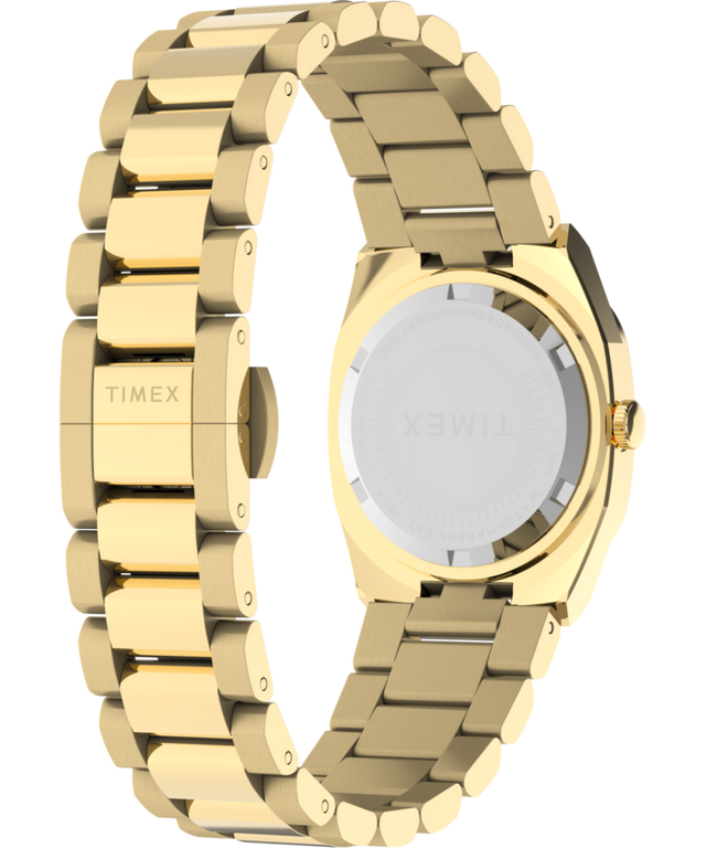 TW6A00900 Timex® Quartz E Line 30mm Stainless Steel Bracelet Watch Caseback with Attachment Image