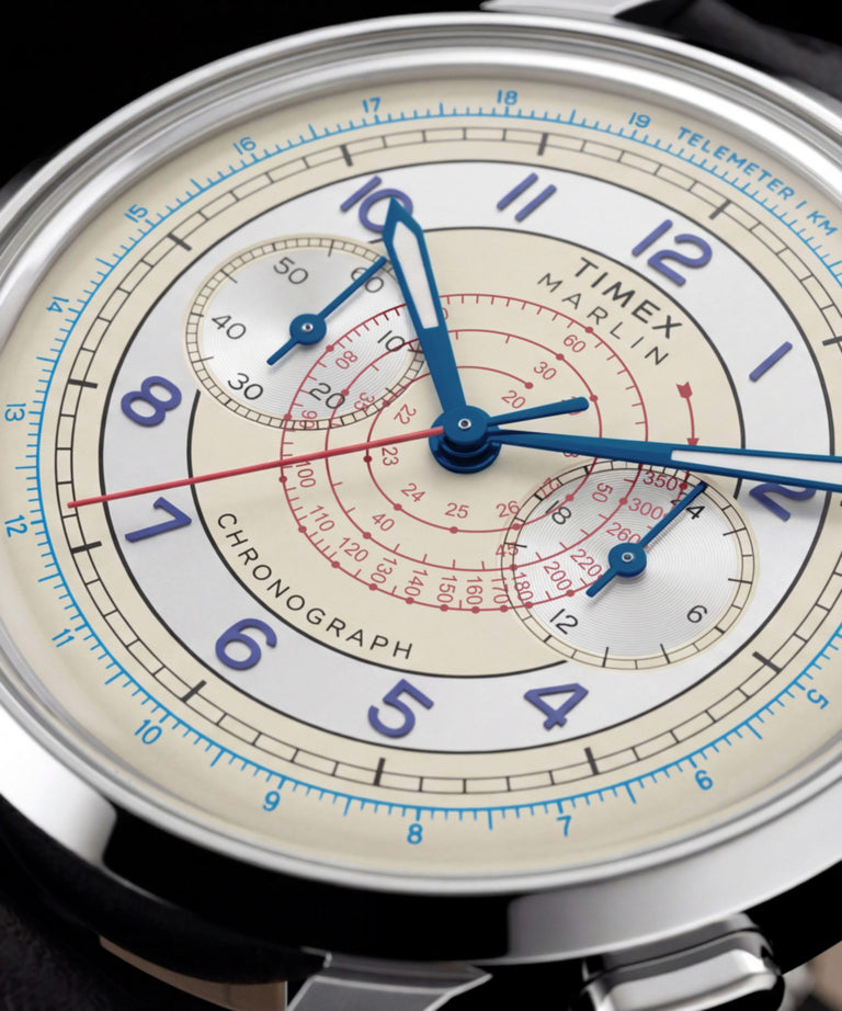TW6A01200 Marlin® Neo Classic Chronograph 40mm Leather Strap Watch Alt Beauty Shot 4