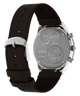 TW6A04400 Peanuts® x Q Timex Chronograph 40mm Leather Strap Watch Caseback with Attachment Image