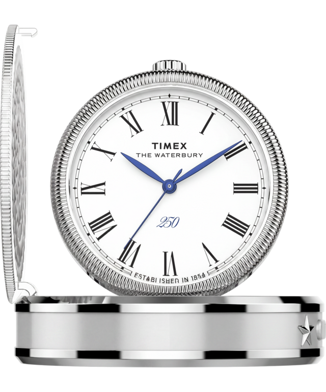 TW6A05900 Waterbury America 250 Table Clock 49mm Stainless Steel Primary Image