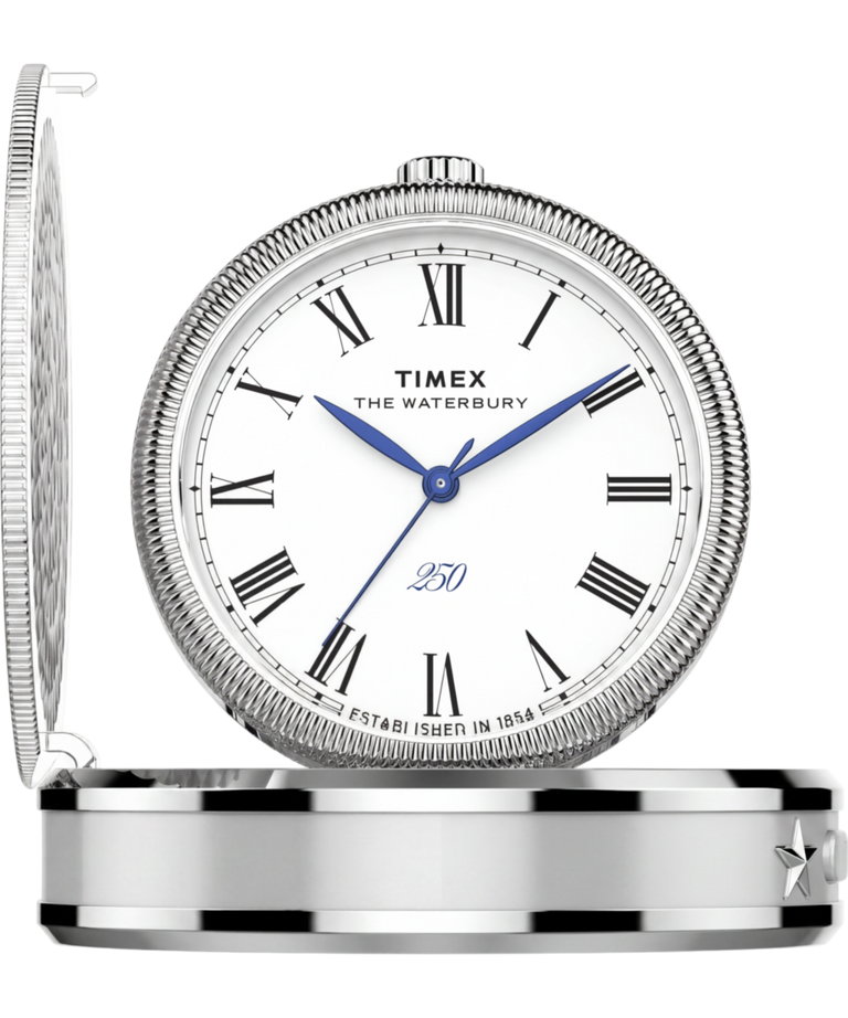 TW6A05900 Waterbury America 250 Table Clock 49mm Stainless Steel Primary Image