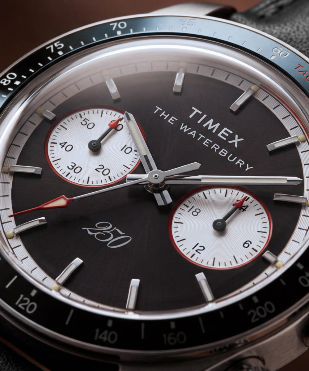 Waterbury Heritage America 250 39mm Leather Strap Watch