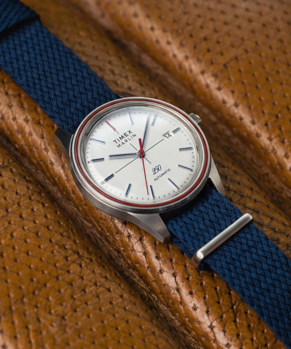 Marlin® Jet Automatic America 250 38mm Fabric Strap Watch