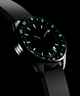 TW6A07300 Timex Atelier GMT Première M1a 38mm Swiss Made Automatic NBR Synthetic Rubber Strap Indiglo On