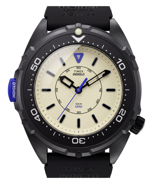 TW6A19800 Timex Intrepid x Dimepiece ‘Blackout’ Edition​ 36mm NBR Strap Watch Primary Image