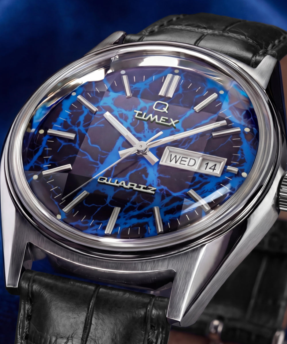 Q Timex Blue Vega 38mm Leather Strap Watch - TW6A33800 | Timex EU