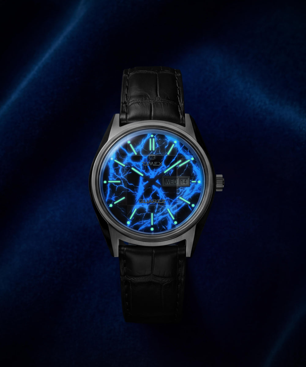 Q Timex Blue Vega 38mm Leather Strap Watch - TW6A33800 | Timex EU
