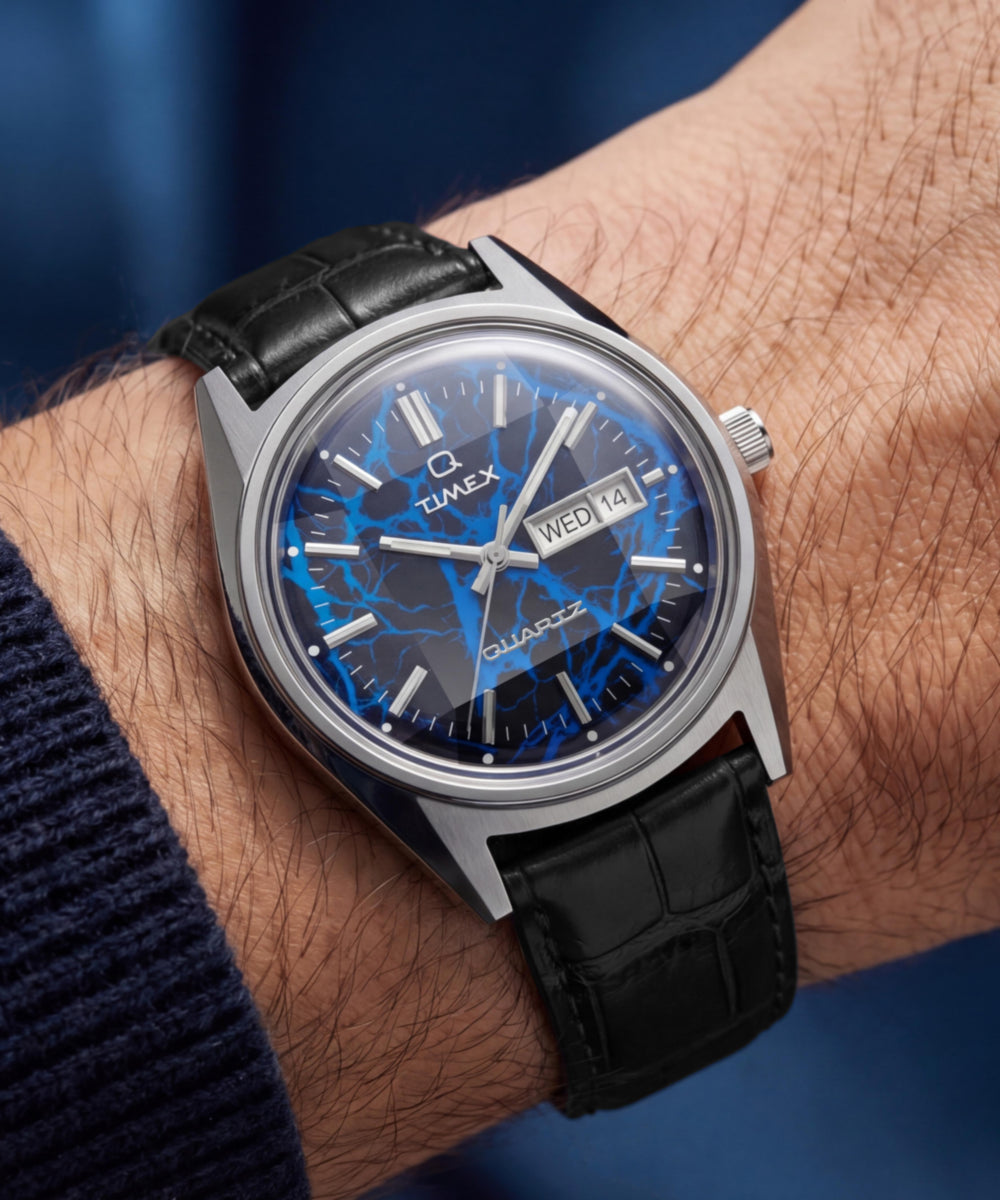 Q Timex Blue Vega 38mm Leather Strap Watch - TW6A33800 | Timex EU
