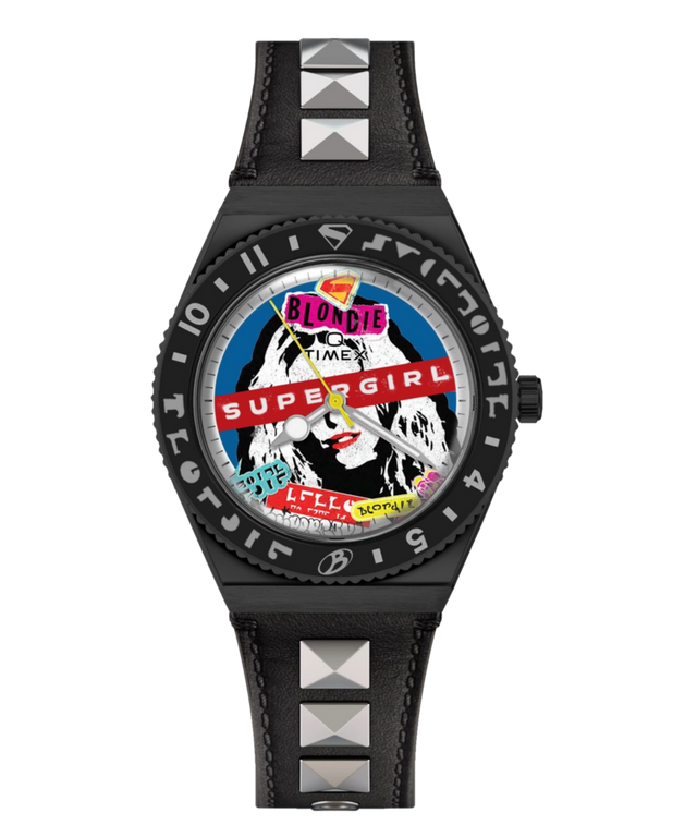 SUPERGIRL x Blondie x Q Timex 36mm Leather Strap Watch - TW6A35000