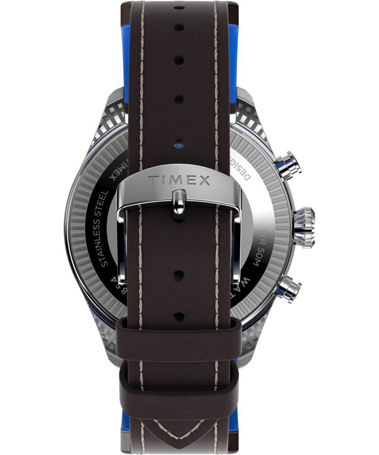 TWG030000 Timex X Pan Am Chronograph 42mm Leather Strap Watch Strap Image