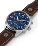 TWG030000 Pan Am x Timex Chronograph 42mm Leather Strap Watch Collab Additional Image