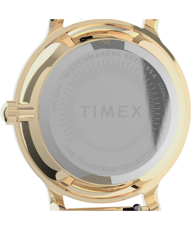 TWG067000 Transcend 31mm Stainless Steel Mesh Band Watch Caseback Image