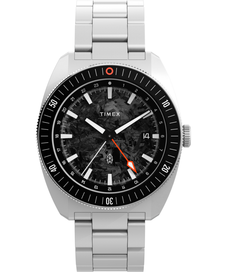 TWG067600 The James Brand x Timex Automatic GMT 41mm Watch Gift Set Primary Image