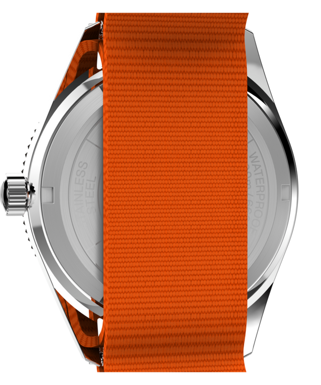 TWG069200 Bespoke Post x Timex Heritage 66 40mm Fabric Strap Watch Gift Set Caseback Image