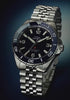 Timex Deepwater Arctic blue dial dive watch video highlighting water resistance, lume, and stainless steel design