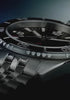 Timex Deepwater Arctic dive watch video showing water resistance, lume visibility, and stainless steel design