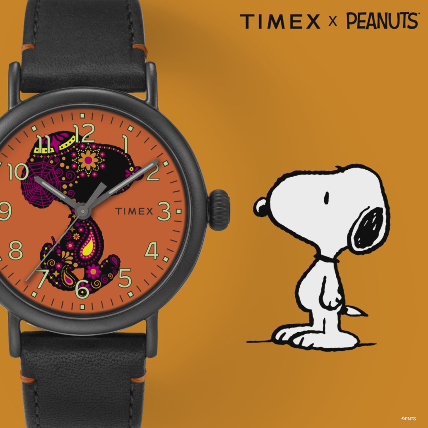 Timex Standard x Peanuts Featuring Snoopy Dia de los Muertos 40mm