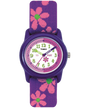 T89022YN TIMEX TIME MACHINES® 29mm Purple Floral Elastic Fabric Kids Watch primary image