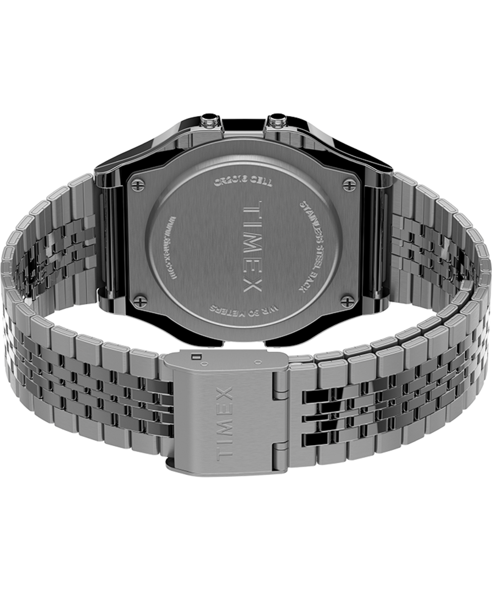 TW2R79300U8 Timex T80 34mm Stainless Steel Bracelet Watch caseback image