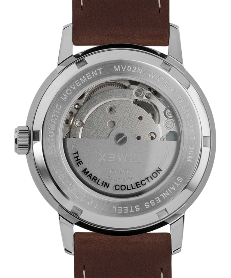 TW2T227007U Marlin® Automatic 40mm Leather Strap Watch caseback image