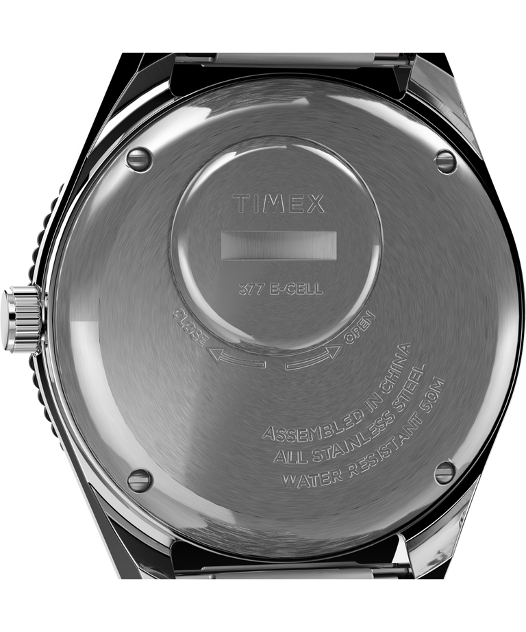 TW2U617007U Q Timex Reissue 38mm Stainless Steel Bracelet Watch caseback image