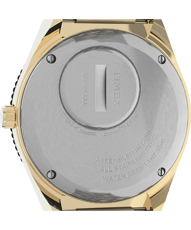 TW2U95800UK Q Timex 36mm Stainless Steel Bracelet Watch caseback image