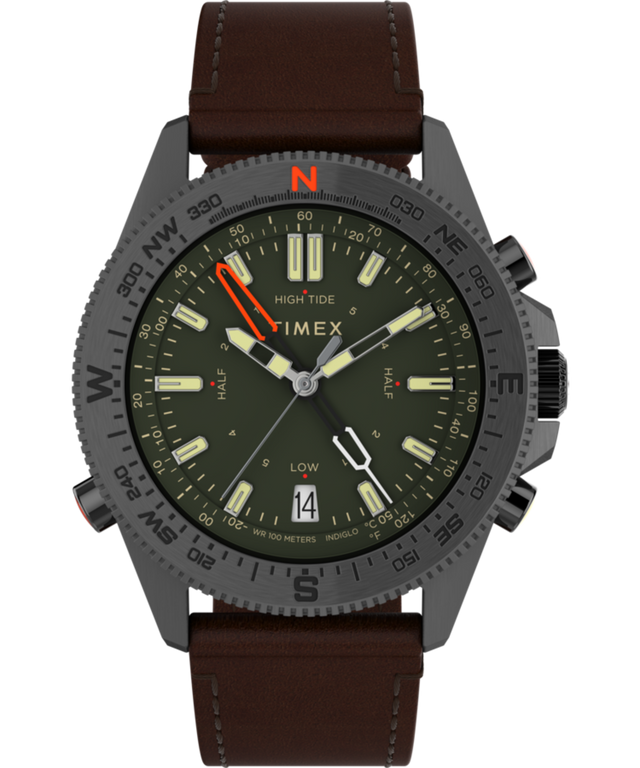 TW2V04000QY Expedition North® Tide-Temp-Compass 43mm Eco-Friendly Leather Strap Watch primary image