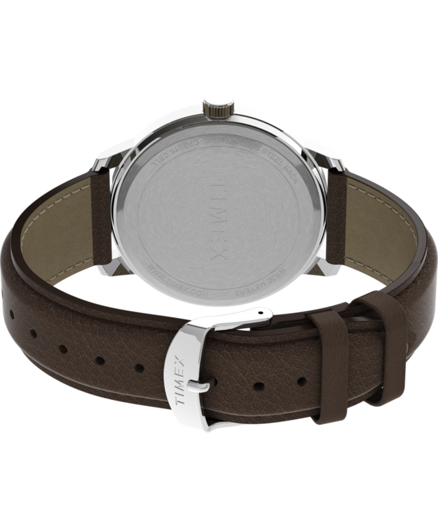 TW2V21300UK Easy Reader® Bold 43mm Leather Strap Watch back (with strap) image