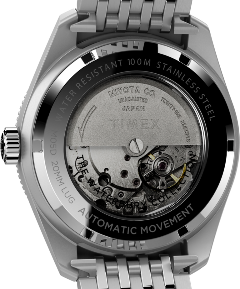 TW2V24900UK Waterbury Dive Automatic 40mm Stainless Steel Bracelet Watch caseback image