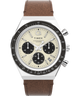 TW2V428007U Q Timex Chronograph 40mm Leather Strap Watch primary image