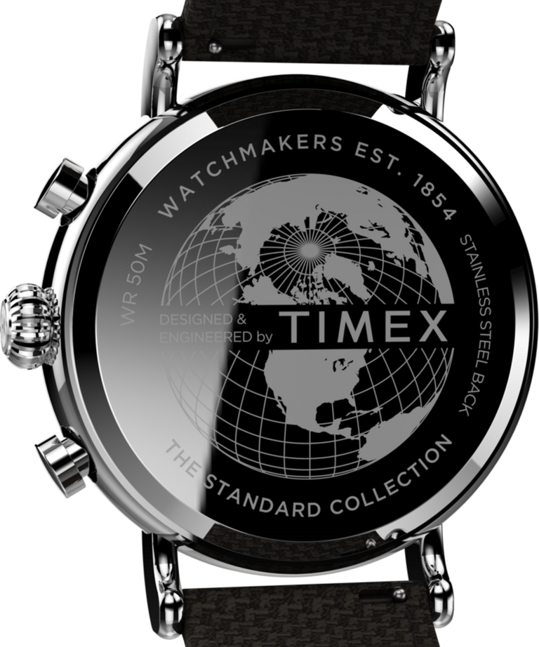 TW2V43800UK Timex Standard Chronograph 41mm Fabric Strap Watch caseback image